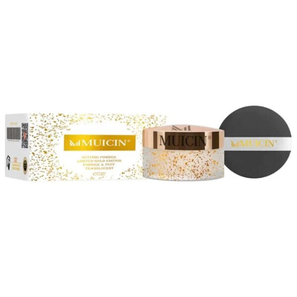 Muicin Translucent Setting Powder Limited Gold Edition - Elite Fix: Luxurious Long-Lasting Matte Finish